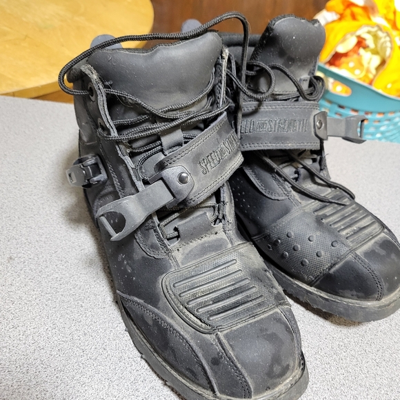 Speed And Strength Hard Knock Life Motorcycle Boots Men's Size 11 Excellent Cond - Picture 10 of 10